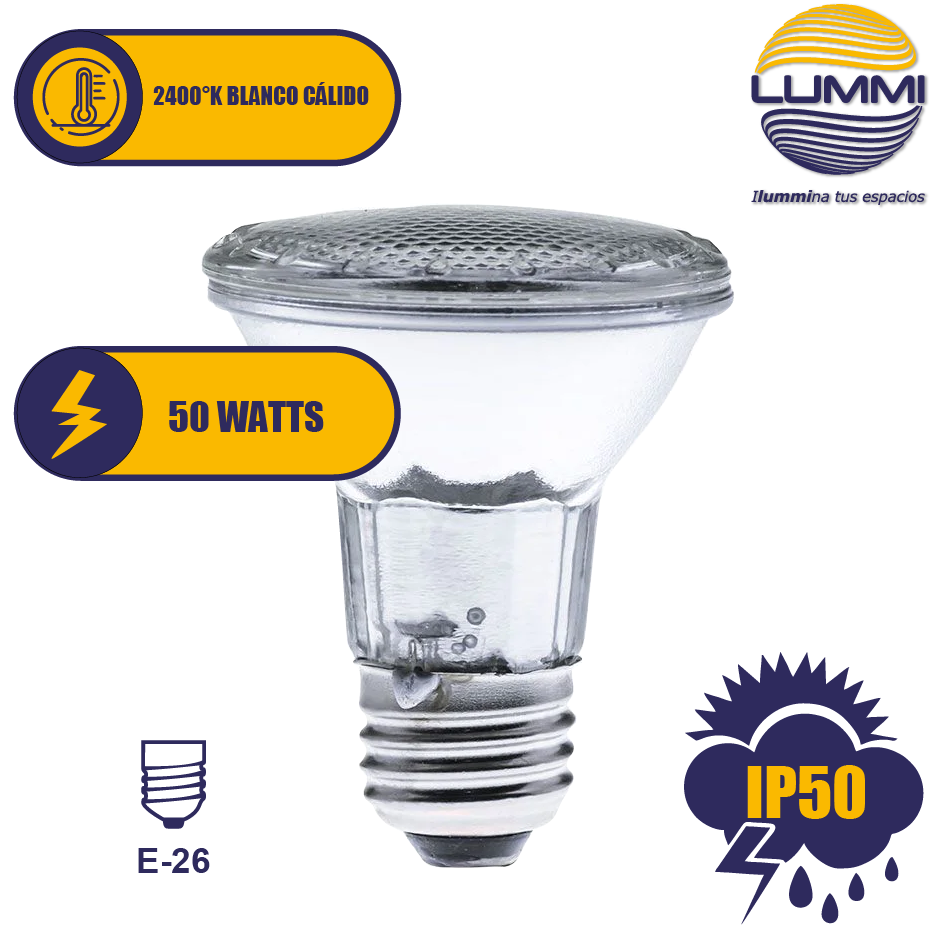 Par Foco Led T20 Pellizco Bombilla 50 Hiper Led 12v