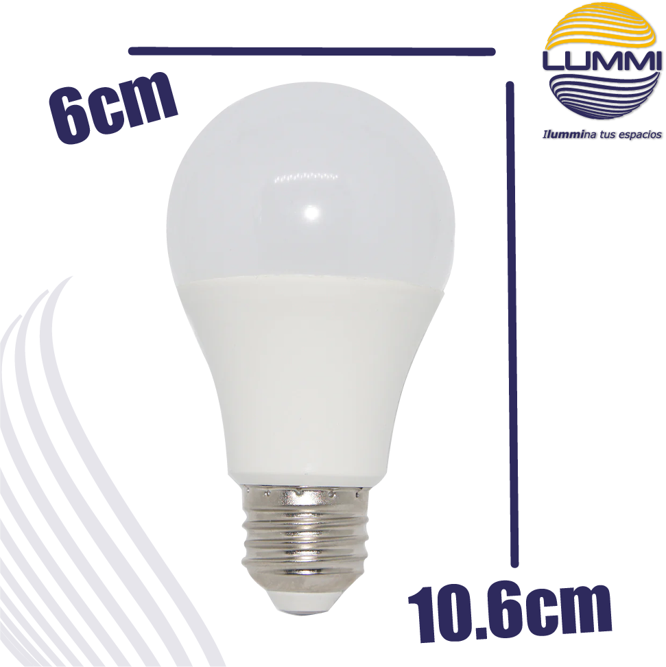 Foco LED 9W tipo A60 (A609LED127/BC) – Lummi