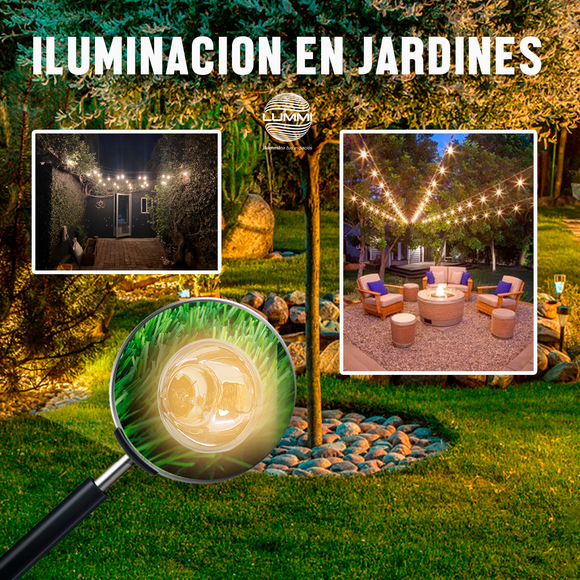 ILUMINACIÓN EN JARDINES