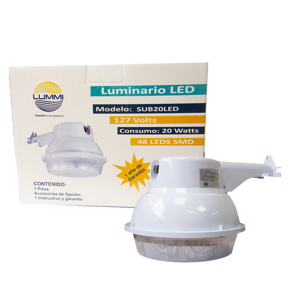 Luminario suburbano LED 20W IP65 (SUB20LED)