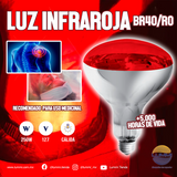 Foco de luz infraroja de 250 W (BR40/RO)